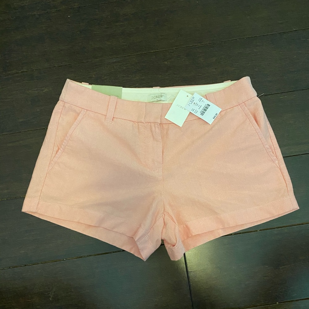 J. Crew Factory City Fit Shorts in Coral